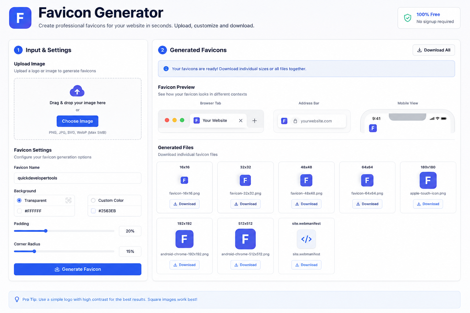 Favicon Generator Online